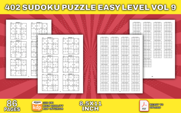 402 Sudoku Puzzles Easy Level VOL 9: A Practical Puzzle Collection