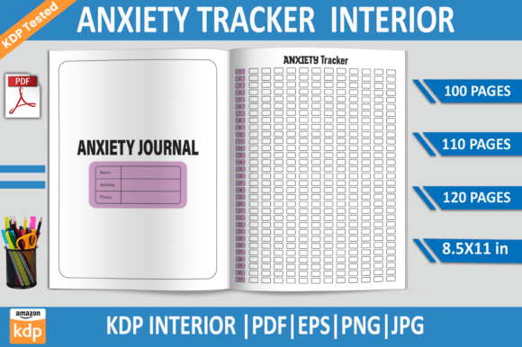 Anxiety Tracker KDP Interior Template