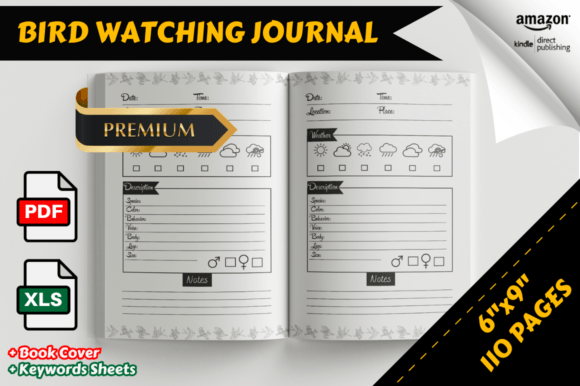 Bird Watching Logbook Journal Interior: Your Complete Field Companion for Avian Discovery