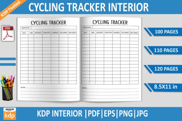 Cycling Tracker KDP Interior Template
