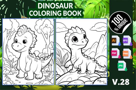 Dinosaur Coloring Book KDP Interior V28: A Comprehensive Evaluation for Self-Publishers