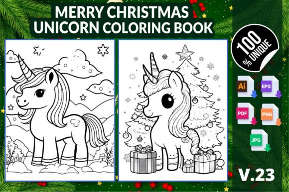 Merry Christmas Unicorn Coloring Book 23: A Strategic Tool for Creators, Marketers, and Small Business Owners