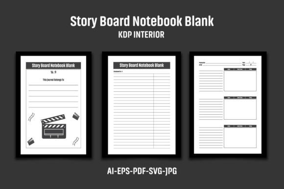 Story Board Notebook Blank KDP Interior