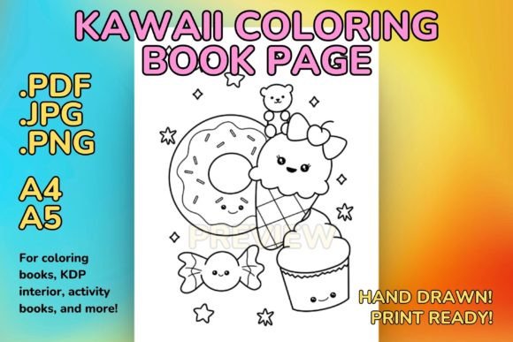 The Allure of Hand-Drawn Kawaii Candy Coloring Pages for Creative Projects