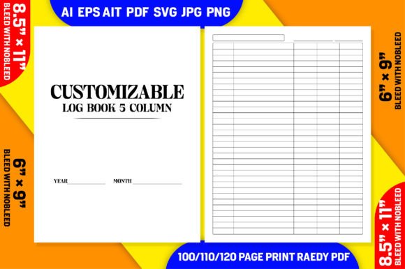 The Versatility of a Customizable Log Book with 5 Columns for Organized Tracking