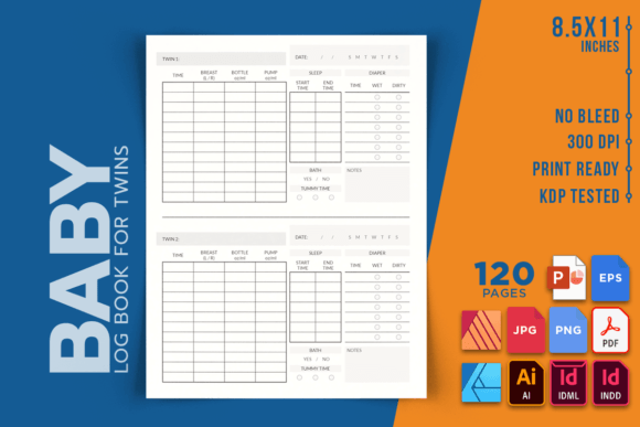 Tracking Twin Milestones: The Essential Baby Log Book for Twins