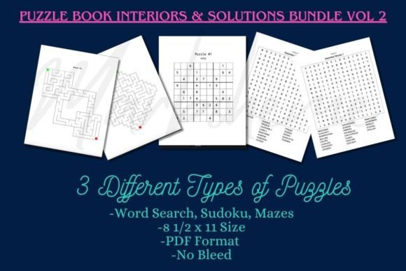 Unlock Creativity and Learning with the Versatile Puzzle Book Interior Bundle Volume 2