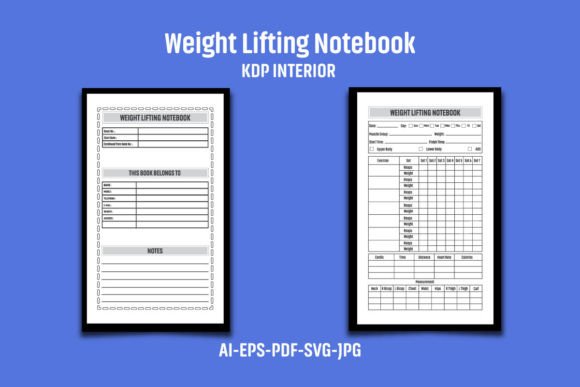 Weight Lifting Notebook KDP Interior: Your Blueprint for a Profitable Self-Publishing Venture